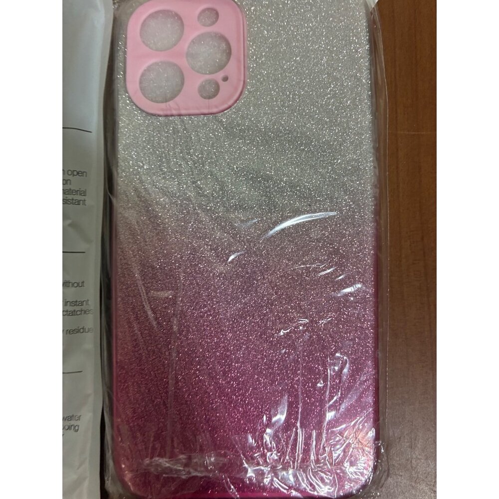 Cell Phone Case for iPhone 12 Pro Max Glitter Case Pink - Picture 7 of 8